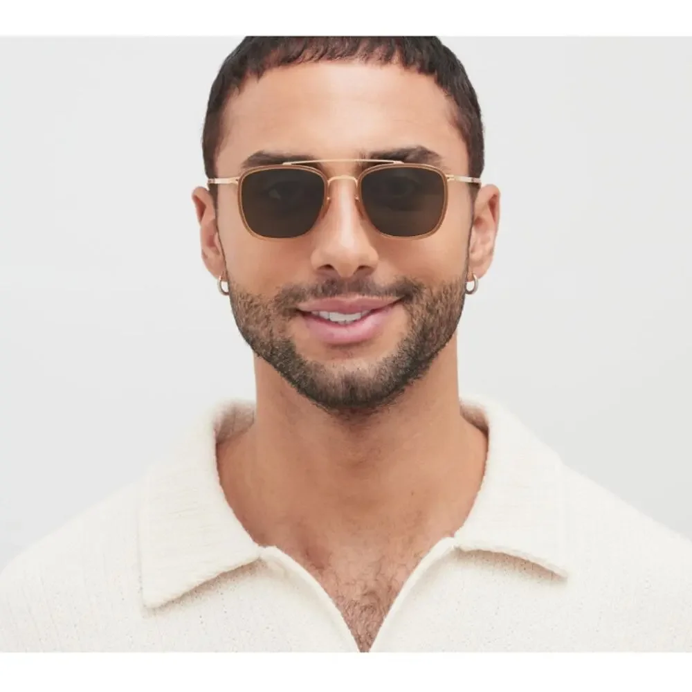 Mykita Men's Gold Brown Jeppe 6U79 Eyewear Sunglasses